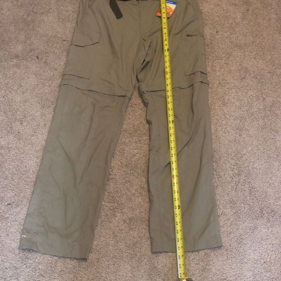 Columbia Sportswear NWT Silver Ridge Convertible Pant Tan Mens Sz 36 x 34 MP $60 - Picture 11 of 12